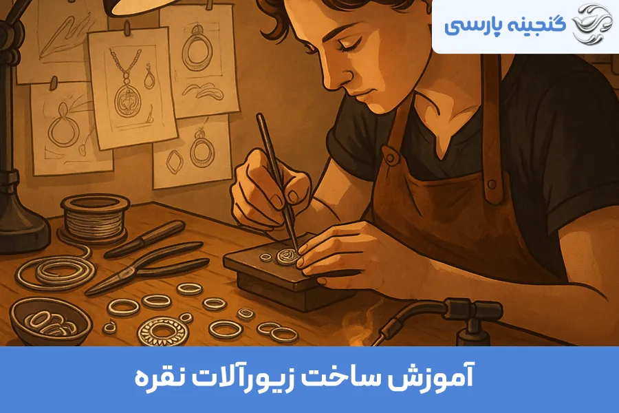 آموزش ساخت زیورآلات نقره